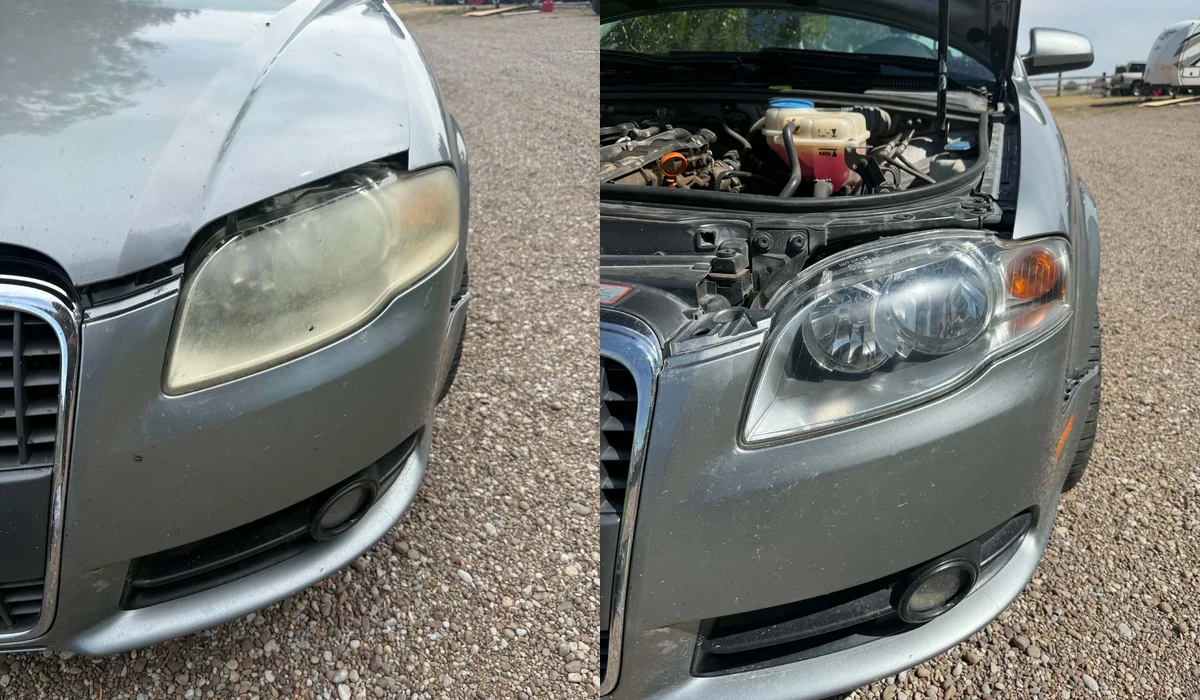 Additional Glacier Clear headlight restoration before and after result 9