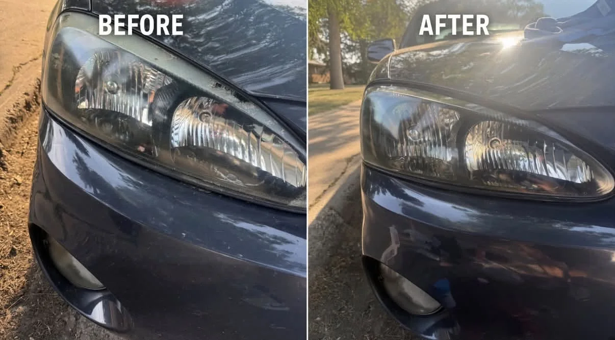 Additional Glacier Clear headlight restoration before and after result 3