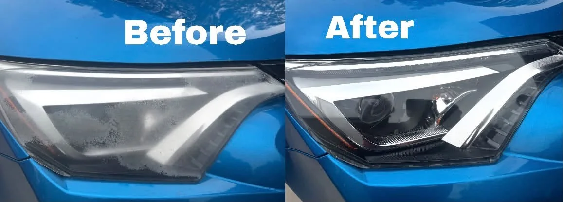 Additional Glacier Clear headlight restoration before and after result 4