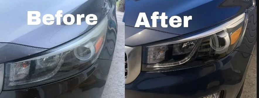 Additional Glacier Clear headlight restoration before and after result 5