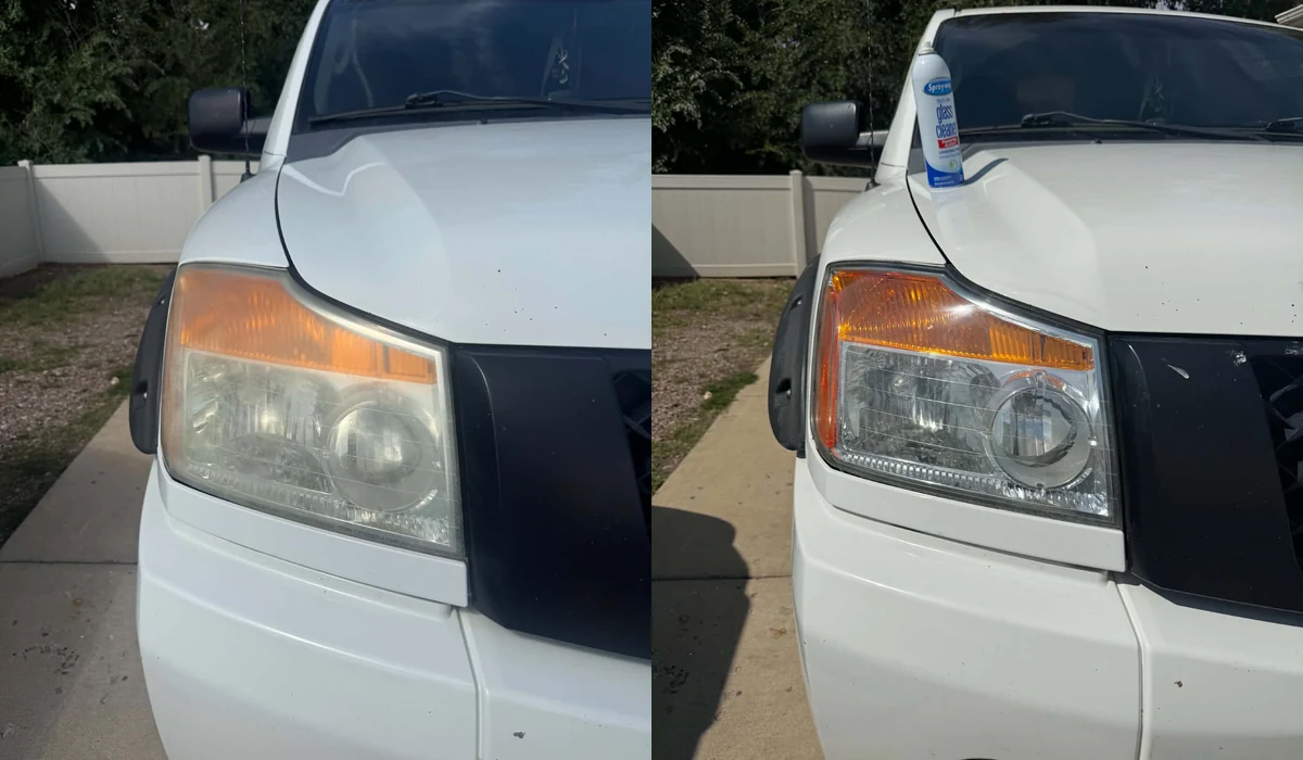 Additional Glacier Clear headlight restoration before and after result 6