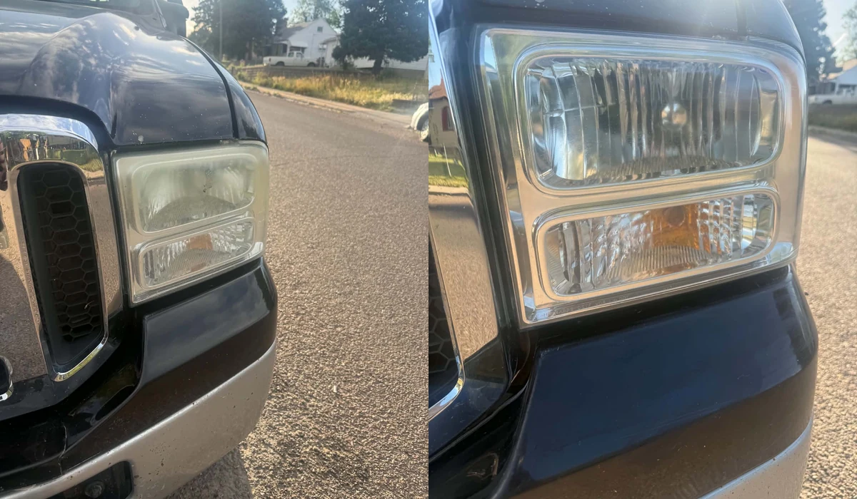 Additional Glacier Clear headlight restoration before and after result 7