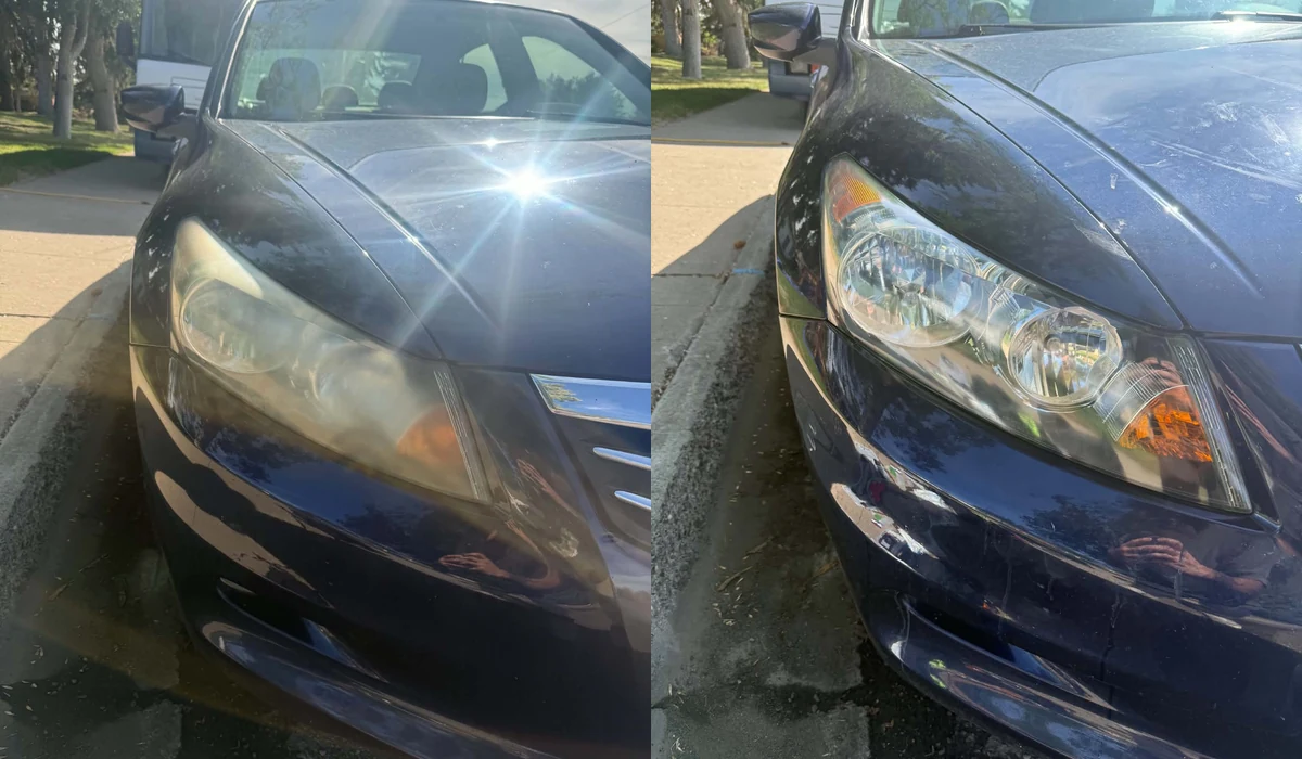 Additional Glacier Clear headlight restoration before and after result 8